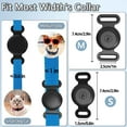 thumbnail image 2 of Waterproof Airtag Dog Collar Holder Compatible with Apple AirTag, Silicone Waterproof Air Tag Case for Dog Collar, Anti-Lost AirTag Holder for Pet Cat Dog GPS Tracker (Black), 2 of 5