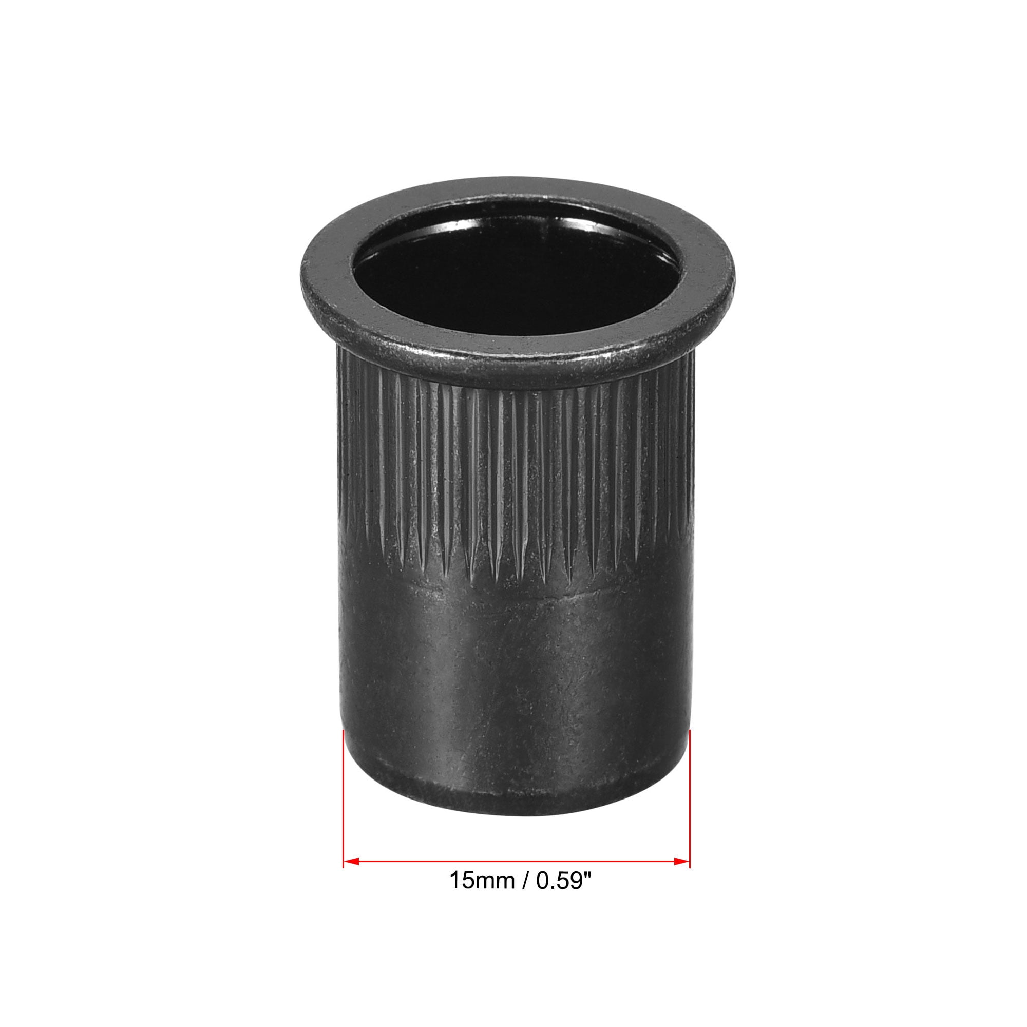 Uxcell M6 Rivet Nuts, Thread Half Hexagonal Carbon Steel Zinc-Plated