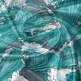 thumbnail image 5 of Ambesonne Ocean Valance Pack of 2, Surfing Doodle Dolphins, 42"X12", Charcoal Grey Teal White, 5 of 5