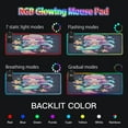 thumbnail image 5 of Wireless Charging Mouse Pad Large RGB Gaming Desk Mat 13 Light Modes Mousepad 35.4x15.7 Cartoon Cute Mermaid, 5 of 6
