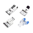 thumbnail image 2 of figatia Home Sewing Machine Presser Feet Set Fitting Accessories Portable Spare Part 4pcs, 2 of 9