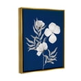 thumbnail image 3 of Stupell Industries Bold Floral Sprig Leaves Graphic Art Metallic Gold Floating Framed Canvas Print Wall Art, Design by Kourtni Gunn, 3 of 6