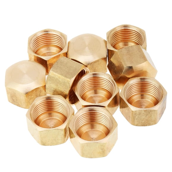 Tapa de compresión LTWFITTING de latón de 3/8" - paquete de 10