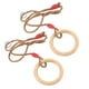thumbnail image 3 of Swing de Gimnasia de Madera, Patio Colgante Colgante Columpio de Madera para Niños Swings Swings de Madera Anillo de Madera Con Cuerda para Ajuste Cruzado, 3 of 7