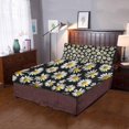 thumbnail image 4 of Juego de ropa de cama ABPHQTO 3 piezas Funda nórdica Margaritas naturales Doble, 4 of 4