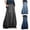 Gray, variant on PUMISAS Cargo Long Skirts For Women Soft High Elastic Waist Skirts Solid Color Casual Loose Comfortable Oversized Skirts With Side Pockets