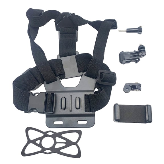 Adjustable Chest Straps with 360 Degree Rotations Phone Mount for Action Cameras
