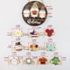 thumbnail image 5 of Inteprter Colgador de puerta con 10 accesorios de repuesto, cartel de pared colgante con estampado de bienvenida de la familia del país, patrones Kits de decoración para fiestas Inteprter HA063875-00, 5 of 6