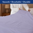 thumbnail image 5 of Twin XL Flat Sheet - 100% Egyptian Cotton, 600 Thread Count Sateen Weave - Ultra-Soft, Breathable, and Cooling - Premium Hotel-Quality Top Sheet Only - (Lavender, Twin XL), 5 of 7