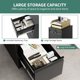thumbnail image 5 of 3-cajón metal file gabinete con lock a4-sized y fixed tray negra, 5 of 7