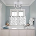 thumbnail image 3 of Gray Spring Floral Kitchen Curtains Small Short 39 Inch Length, Summer Botanical Watercolor Grommet Top Bedroom Living Room Curtains, Light Filtering Cafe Curtain Drapes 2 Panels Set 55''x39'', 3 of 9