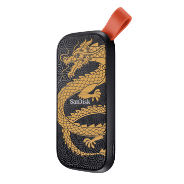 SanDisk 1TB Portable SSD, External Solid State Drive, Dragon Edition - SDSSDE30-1T00-GD25