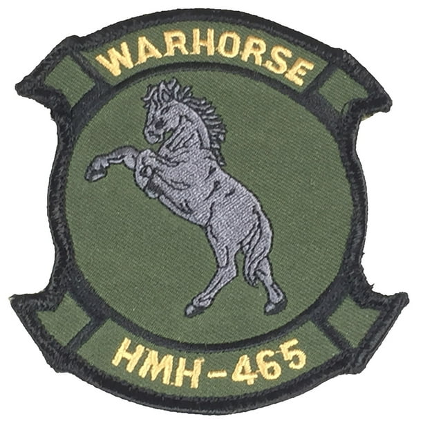 US Marine Corps HMH-465 WARHORSE Hook/Loop Patch - Veteran Owned ...