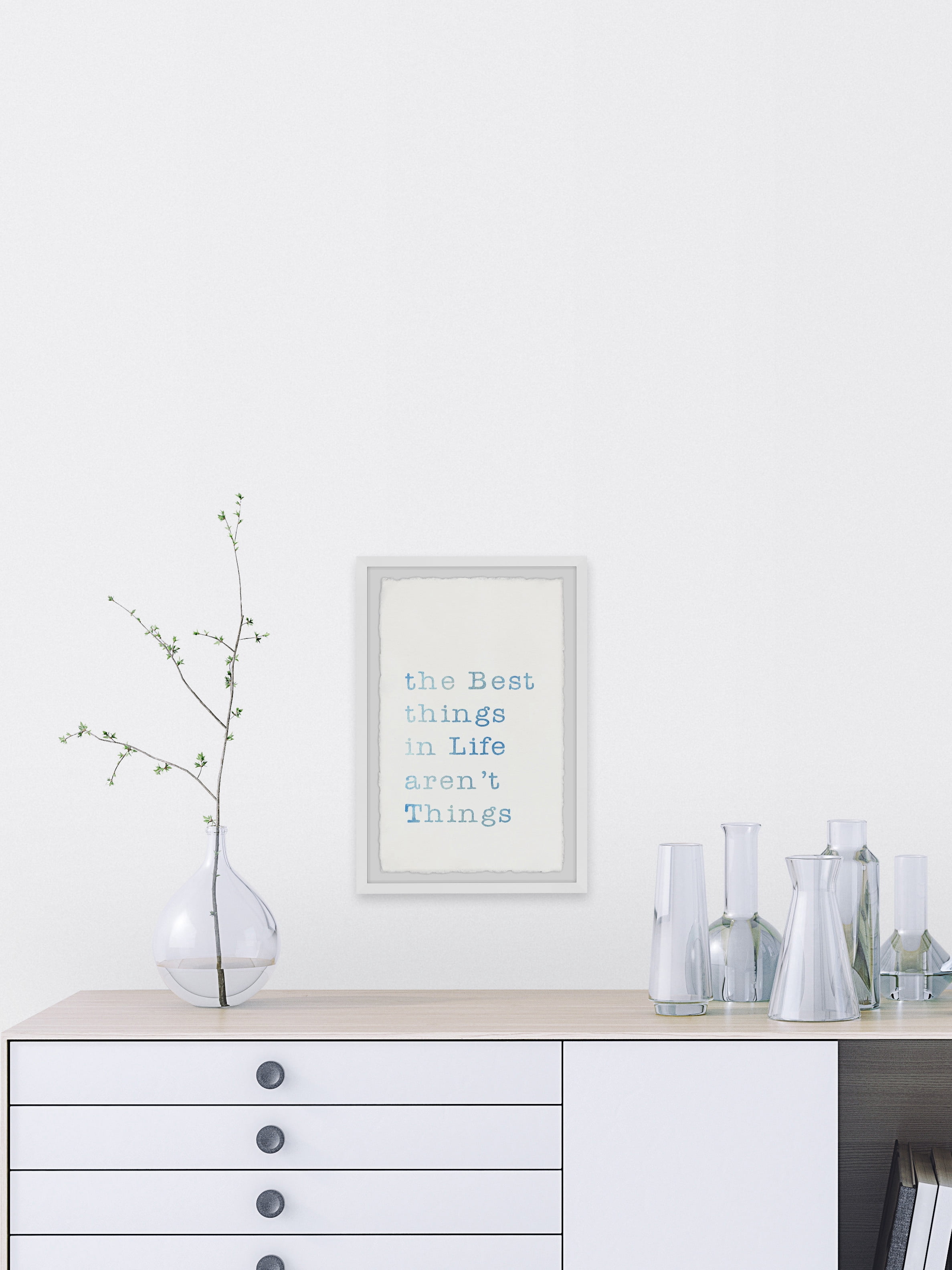 Marmont Hill The Best Things In Life Framed Wall Art, 24.00" x 1.50"