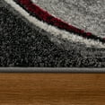 thumbnail image 3 of Paco Home Modern Designer Rug with Abstract Pattern in Grey Red - 2'8" x 4'11" (3'x5'), 3 of 5