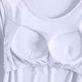 thumbnail image 7 of YDFCWXW Womens Basic Long Sleeve Pajama Tops Built in Bra Crew Neck Comfy Slim Fit Stretch Tees Shirts Top Light Gray, M, 7 of 7