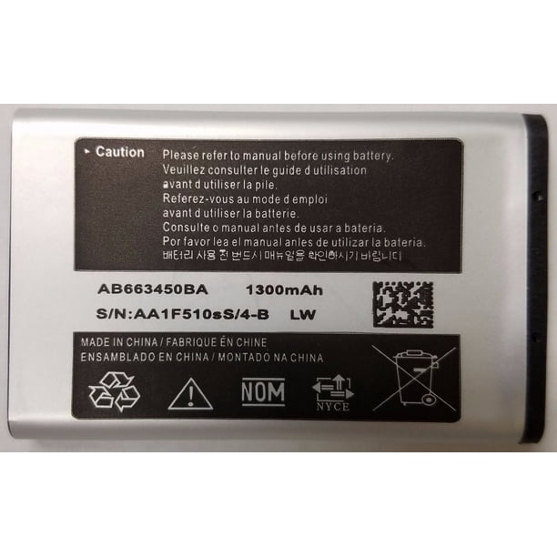 Replacement Battery For Verizon Samsung Convoy 4 B690v Ab663450ba 1300mah Walmart Com
