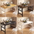 thumbnail image 5 of HDOFM 31.5"/39.4" No Assembly Folding Computer Desk, Foldable Laptop Table for Small Space, Home Office, Student Bedroom & Apartment, 5 of 5