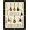Black Beige Gold, Pattern 12, variant on ODIKA 8'x10' Washable Area Rug Music Guitar Notes Retro Vintage Songbook Motif Note Acoustic for Living Room, Under Sectional, Family , Durable, Non-Slip