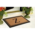 thumbnail image 5 of A1HC Black/Beige 18 in x 30 in Front Door Mat Coir PVC Classic Border Entryway Mat Heavy Duty Boot Scrapper Monogrammed Doormat, 5 of 7