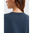 thumbnail image 5 of Sudadera CRZ YOGA SoftAura con cuello redondo y manga larga - Azul, 5 of 5
