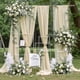 thumbnail image 5 of Tela para drapear con forma de arco de boda PARTISKY Chiffon, 18 pies, color nude, 5 of 8