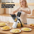 thumbnail image 3 of ONCE FOR ALL Potato Slicer for French Fries & Potato Chips, Vegetable Cutter with Food Pusher, Adjustable 0.1–8mm Thickness, Slice, Julienne, Shred & Dice, 3 of 11