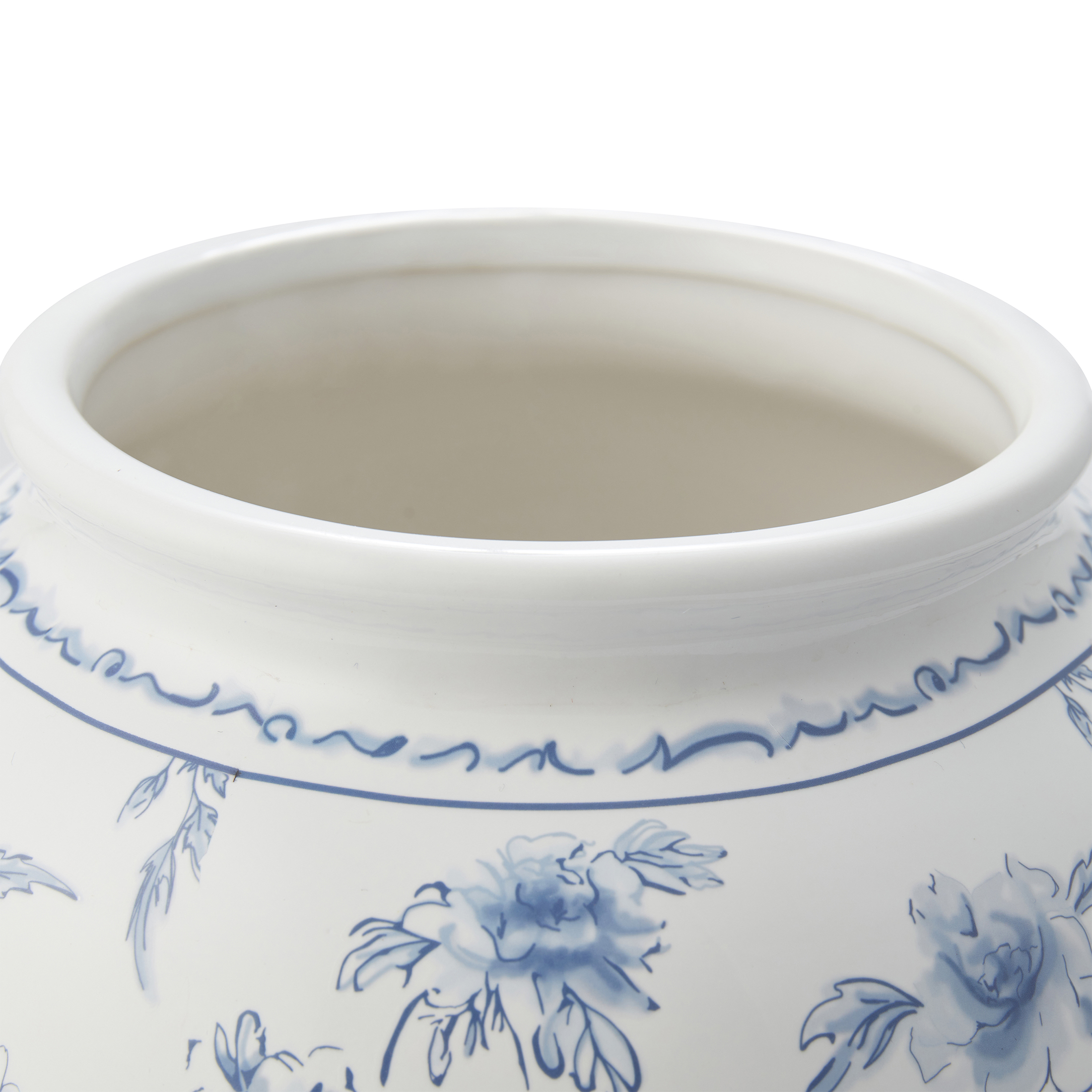 My Texas House Ceramic Vase, 8 inch, Blue Floral photo 3