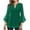 Green, variant on MIUOWANP Womens Sequin Tops Women's Solid Sparkling Bronzing 3/4 Sleeve Dressy Blouses Shirts Elegant Holiday Party Gathering Casual Loose Mesh Layered Flowy Tunic Tops Black XXL