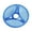Blue, variant on LP45 Turntable Stabilizer Adapter for 45RPM Records | ABS Construction | Secure Large Hole Compatibility