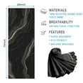 thumbnail image 2 of Black Gold Marble Pattern Hot Yoga Mat Towel Non Slip for Hot Yoga - Quick-Drying Yoga Mat Cover with 4 Corner Pockets with Travel Bag - Hot Yoga Towel Non Slip Grip Moisture Wicking Sweat 70"x26", 2 of 6