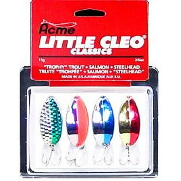 Acme KT-40 4 Piece- Little Cleo Classic Fishing Spoon Lure Kit