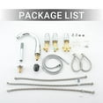thumbnail image 7 of CASAINC 3 Handle Roman Bathroom Tub Faucet with Handheld Sprayer, Chrome Plated, 7 of 7
