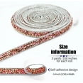 thumbnail image 2 of Crystal Rhinestone Diamond Ribbon,Bexikou 2 Rolls Self Adhesive Diamond Bling Rhinestone Ribbon Roll,DIY Decoration Sticker for Valentine Birthday Gifts Crafts Party Decor(6 Yards), 2 of 8