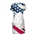 thumbnail image 5 of under $5 JINMGG 2026 Summer Womens Plus Size Dresses Women Summer Independence Day Dresses Cropped Ball Gown Short Sleeve Crewneck Dress, 5 of 5