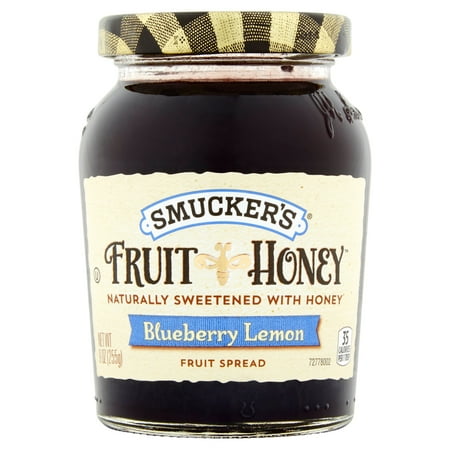 - (3 Pack) Smucker's Fruit & Honey Blueberry Lemon Spread, 9 oz