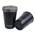 thumbnail image 1 of Soidarity Taza de acero inoxidable para exteriores, taza de agua irrompible, vasos de gran capacidad para beber, vasos de seguridad para acampar, vasos Kits de desorden para acampar Negro Soidarity OD010221-02, 1 of 1