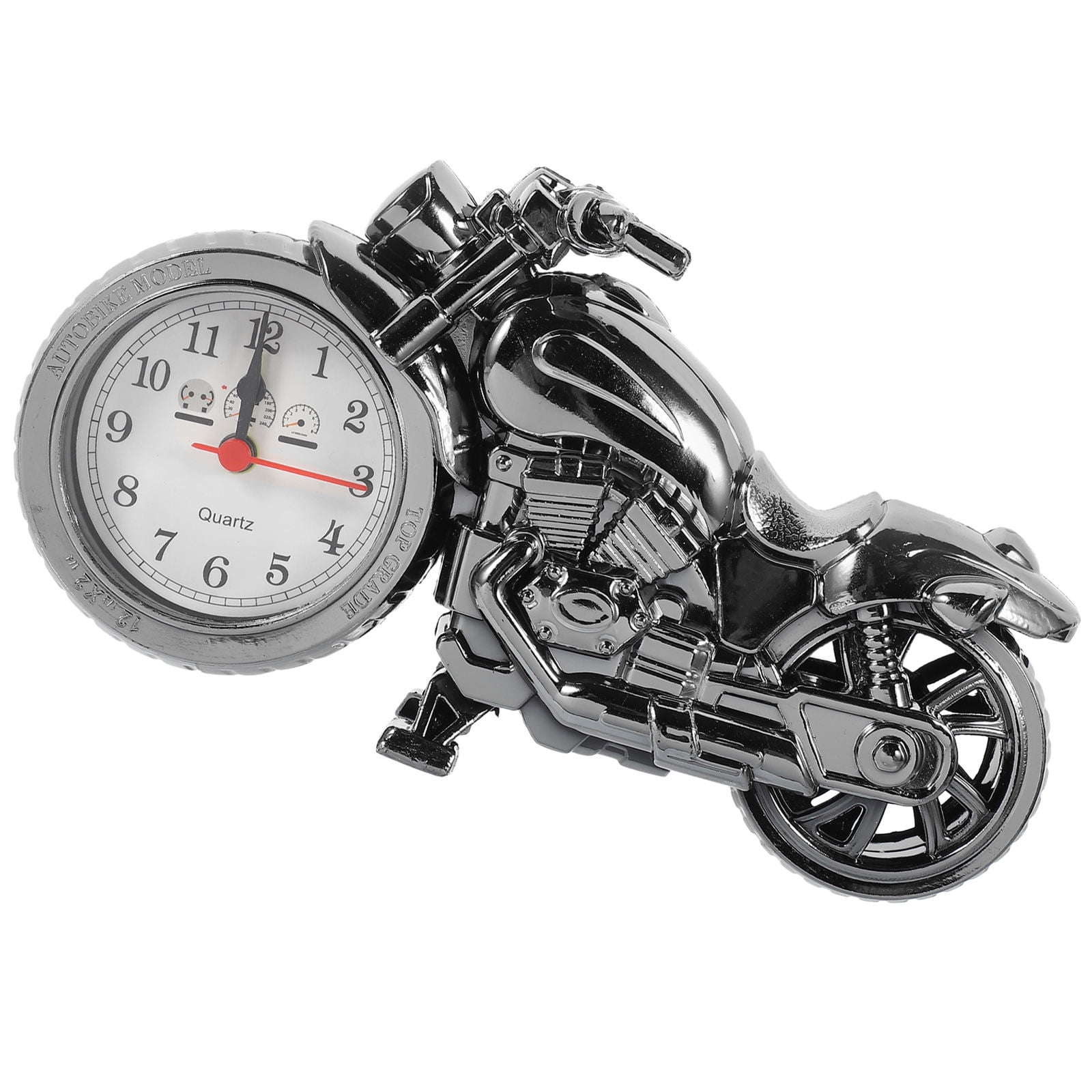 LOLIPPYY Vintage Motorcycle Clock, Multi Color, Accurate Quartz Timekeeping