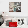 thumbnail image 4 of Nawypu Farmhouse Wall Art Blooms In Mason Jar Floral Wrapped Canvas, 4 of 4