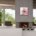 thumbnail image 4 of Epic Graffiti 'Pink Flower in the Snow' by Dawn Derman, Giclee Canvas Wall Art, 26"x26", 4 of 8
