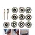 thumbnail image 1 of 10pcs Scie Circulaire Lames de Coupe Disques de Roue et 2pcs Mandrins Ensemble Outil Rotatif, 1 of 11
