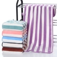 thumbnail image 1 of Xihbxyly Toallas de Mano de Microfibra, Textura Suave y Absorbente, Multiusos para Baño, Gimnasio, Playa y Viajes. Juego de 2, 33 X 74 Cm, Morado, Café, Azul, Verde, Rosa y Gris., 1 of 7