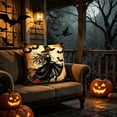 thumbnail image 6 of Halloween Theme Pillow Cover,18x18 Inch,Goth Witchy Decor,Spooky Fall Decor Pillow Covers,Hidden Zipper for Sofa Couch Bedroom Home Halloween Decor, 6 of 6