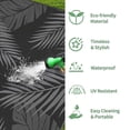 thumbnail image 4 of DEORAB 9'x12' Outdoor Rugs Patio Waterproof Outside Mat Reversible Plastic Camping Carpet,Black & Grey, 4 of 9