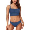 thumbnail image 1 of Charmo Push Up Bikini Swimsuits for Women Cropped Bikini Top Two Pieces Bathing Suits, 1 of 8