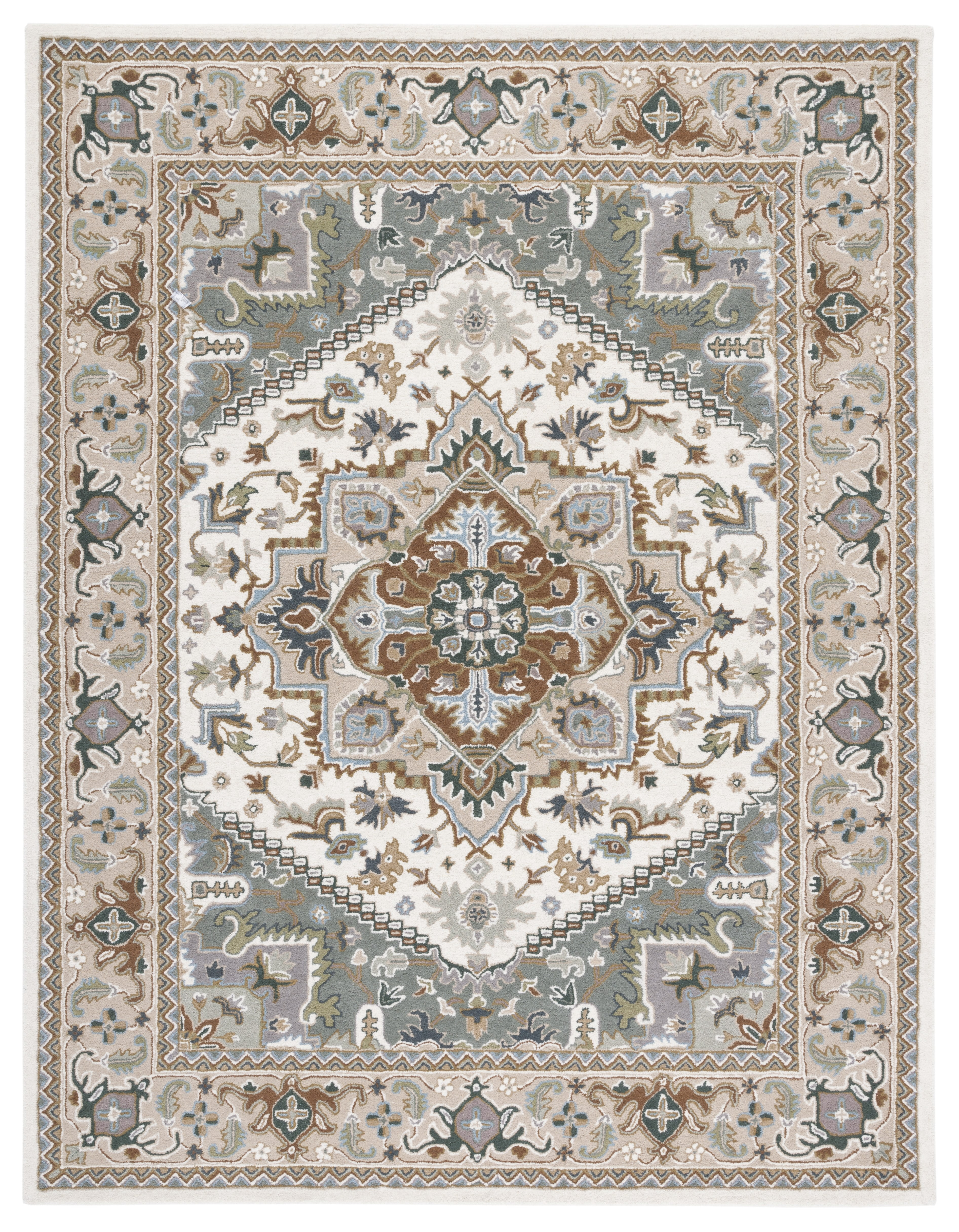 Safavieh Heritage York Oriental Wool Area Rug, Ivory/Light Blue, 8' x 10'