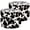 Color 4, variant on Linen Drum Lamp Shades Animal Cow hide Animal skin texture black spots white 13" x 13" x 10" Lampshade for Table Lamps Floor Lamps Lamp Shade Replacement Easy Assembly Required
