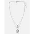 thumbnail image 4 of Scenario Drop Pendant Necklaces, Silver-Tone, 2-Piece Set, 4 of 6
