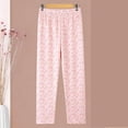 thumbnail image 2 of QNANSPI Women's Pajama Pants, Summer Sleep Pants for Women, Women Print Knit Soft Lightweight Sleep Pants Elastic Waist Breathable Casual Bottoms for Home, 2 of 5