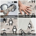 thumbnail image 4 of Front Door Mat Indoor Outdoor Outside Entrance - 16*24in Washable Cartoon Bear Brown Thin Bathroom Rugs Fit Under Door, Bath Rugs for Bathroom, Kitchen Rugs Mats for Floor, 4 of 6